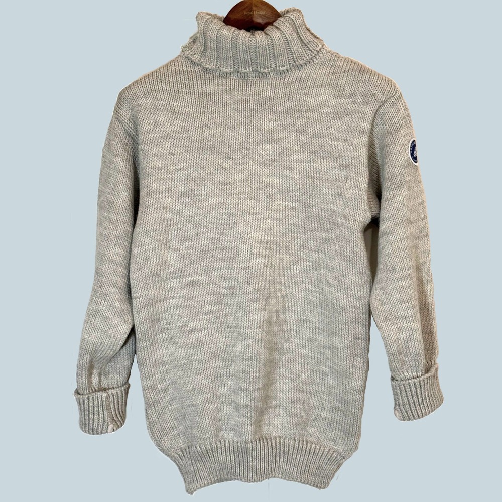 Arthur Beale Beerenberg Oiled Wool Roll Neck Sweater Unisex M British Fisherman - Picture 2 of 12